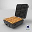3D model Waffle Maker with Square Waffle