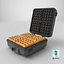 3D model Waffle Maker with Square Waffle