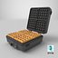 3D model Waffle Maker with Square Waffle