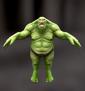 3D orc character model