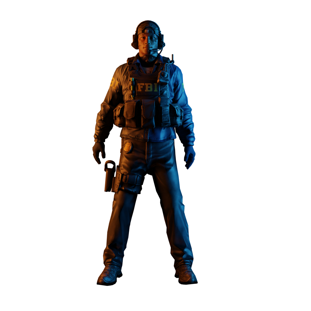 Modelo 3d Agente De CSGO FBI - TurboSquid 1734427