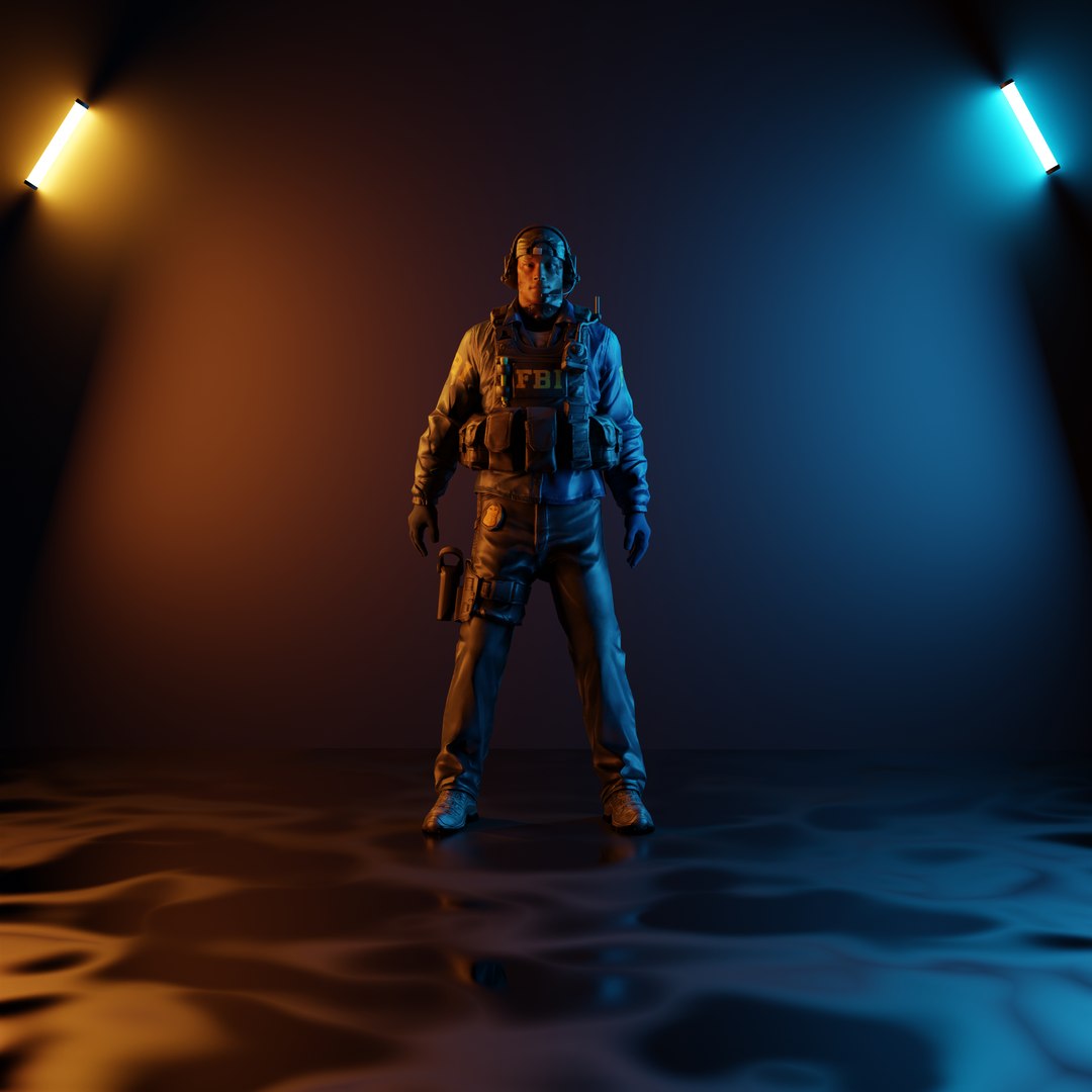 3D Model CSGO FBI Agent - TurboSquid 1734427