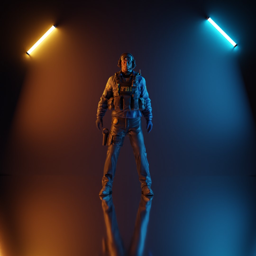 3D Model CSGO FBI Agent - TurboSquid 1734427