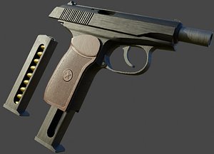 Makarov pistol 3D model