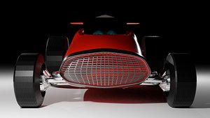 Stylized Red Car