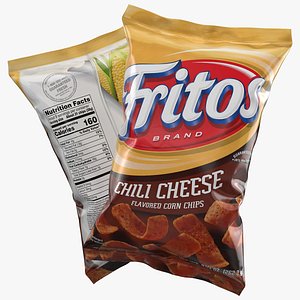 3D Fritos Chili Cheese Corn Chips Bag