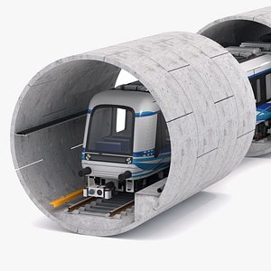Hitachi Rail Driverless Metro Thessaloniki with Tunnel model