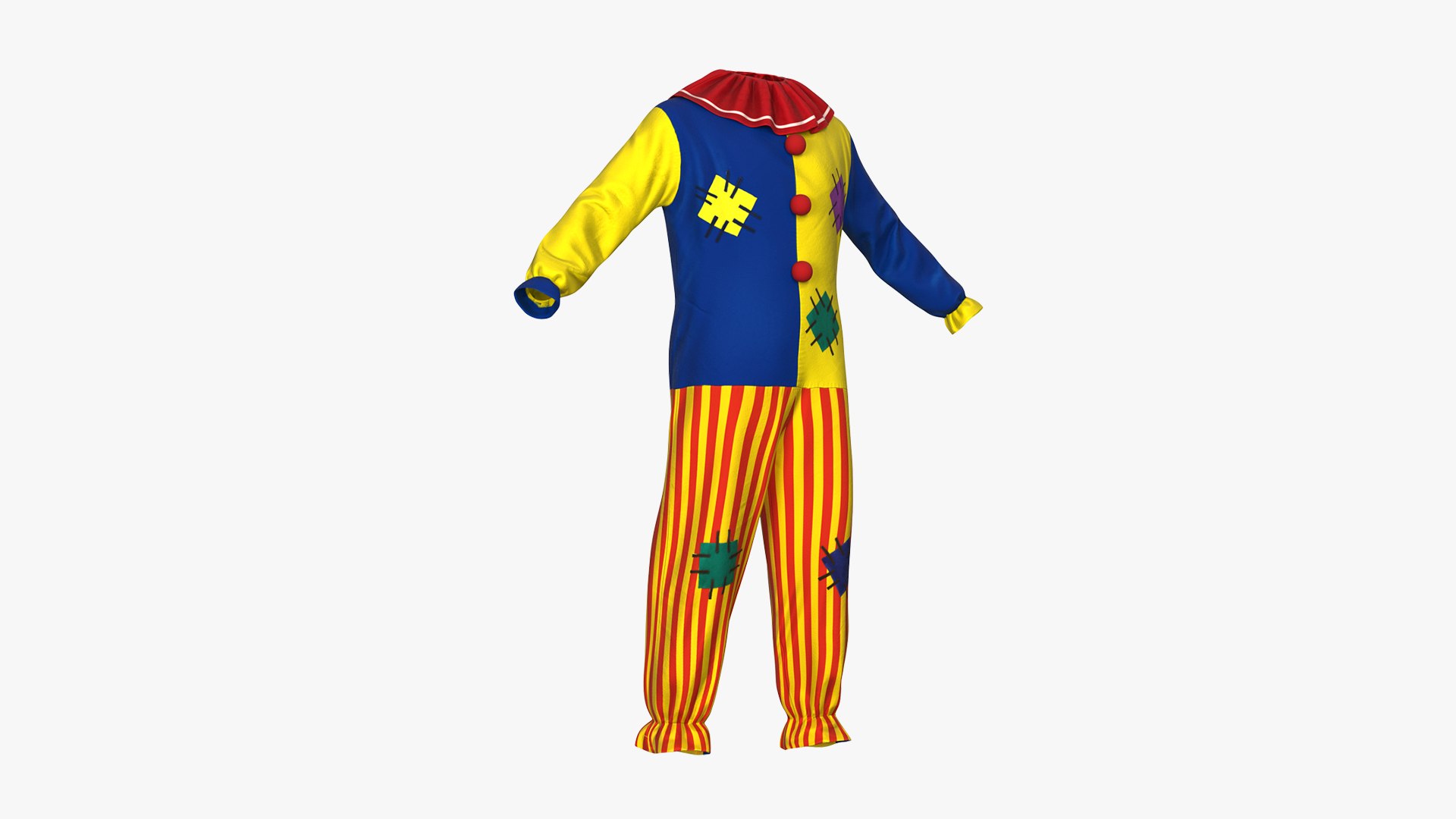clown costumes 3D model https://p.turbosquid.com/ts-thumb/iR/MMQSYR/Apg3AG22/clowncostumescollection3dmodel017/jpg/1599989216/1920x1080/fit_q87/3e2601196873a03563f44bd49c456b417e4bafa7/clowncostumescollection3dmodel017.jpg