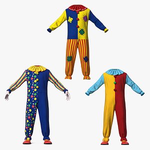 clown costumes 3D model