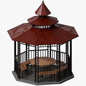 8 Corner Gazebo 3D model