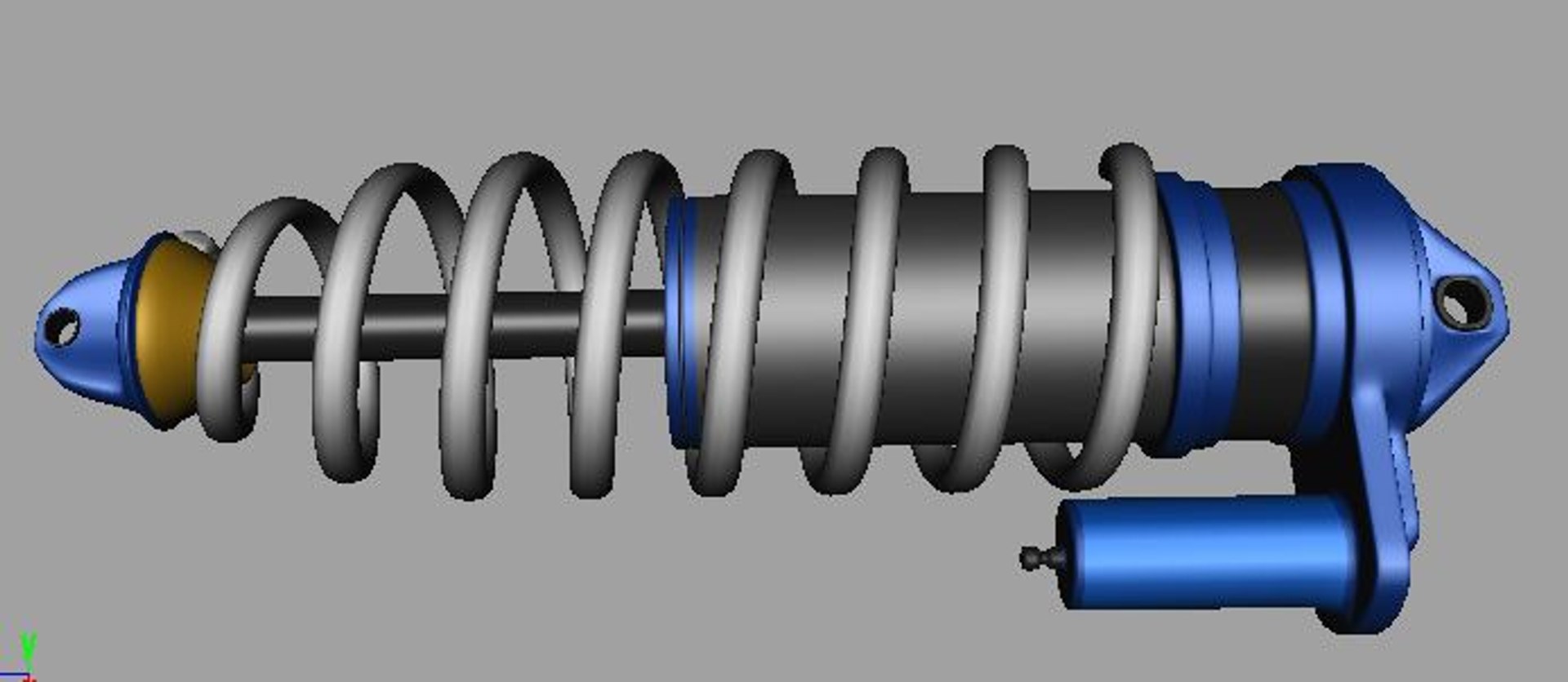 3d Model Shock Absorber Mountain Bike
