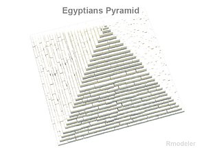 pyramid square egypt 3d model