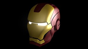 ironman helmet 3D model
