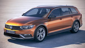 3D volkswagen passat alltrack