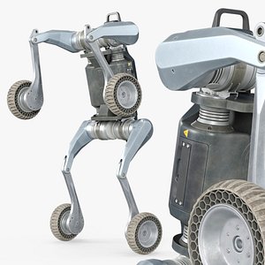 Lynx Traversal Robot Used Front Wheel Balance Pose 3D model