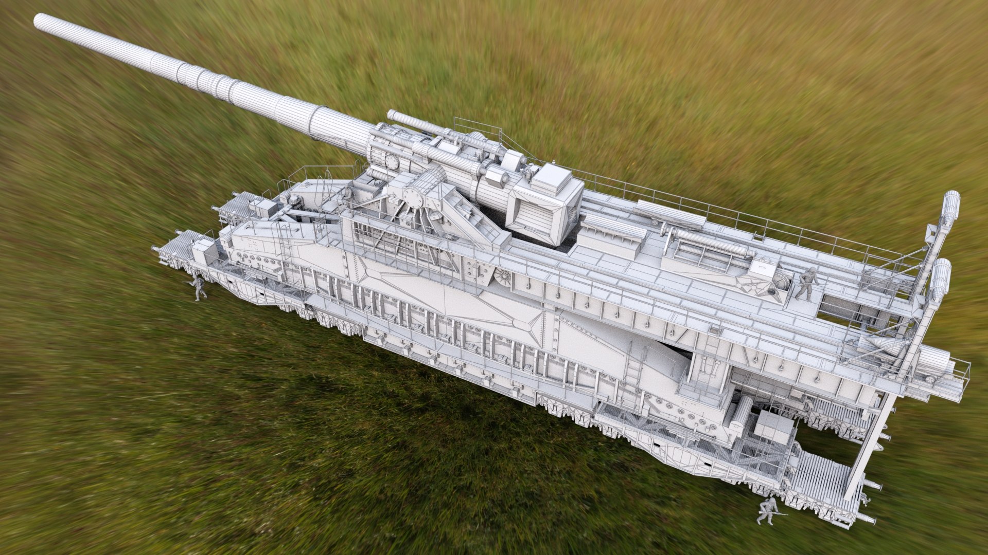 Schwerer Gustav Dora 3D Model - 3DCADBrowser