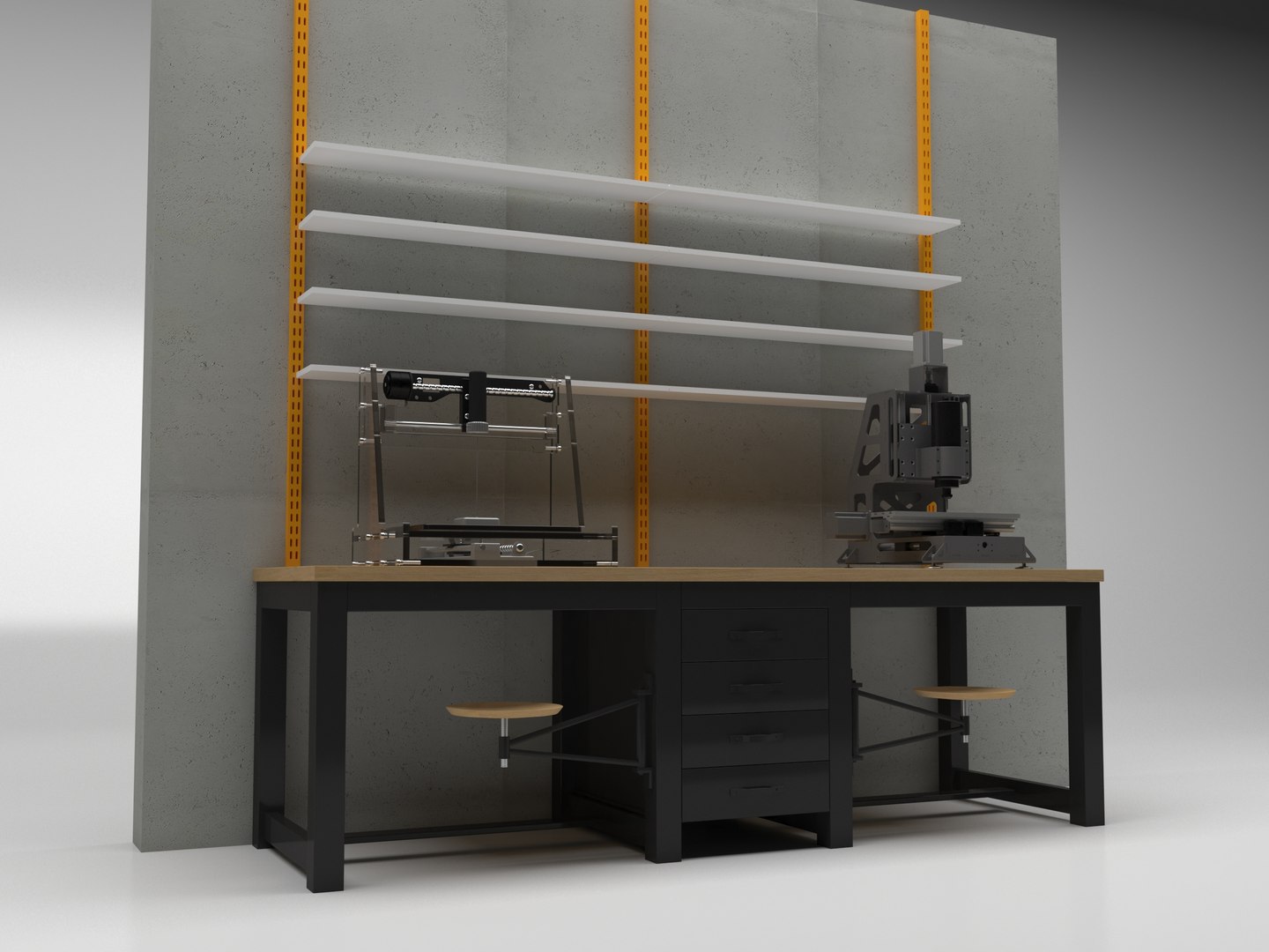 3D Worktable Table Work - TurboSquid 1167903