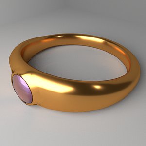 gold ring 9 3D