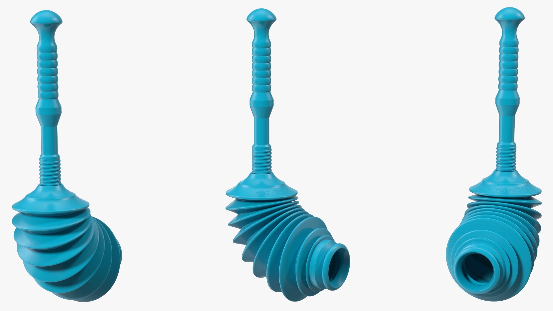 Flexible Toilet Plunger 3D model preview