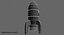 cartoon rocket model