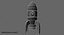 cartoon rocket model