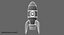 cartoon rocket model