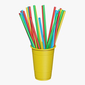 3D model Straws 03