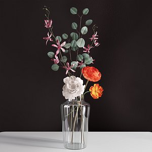 3D decorative bouquet flowers alicia