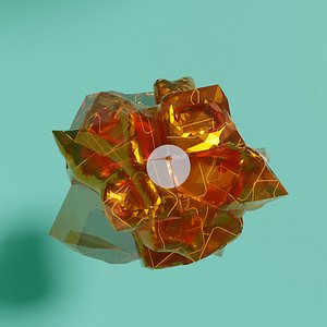 Magic mineral with glow inside