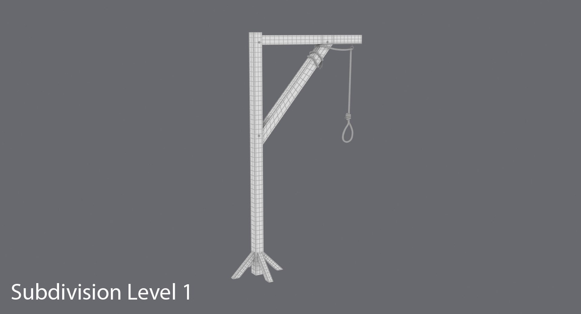 3D Gallows-pole Model - TurboSquid 1149135