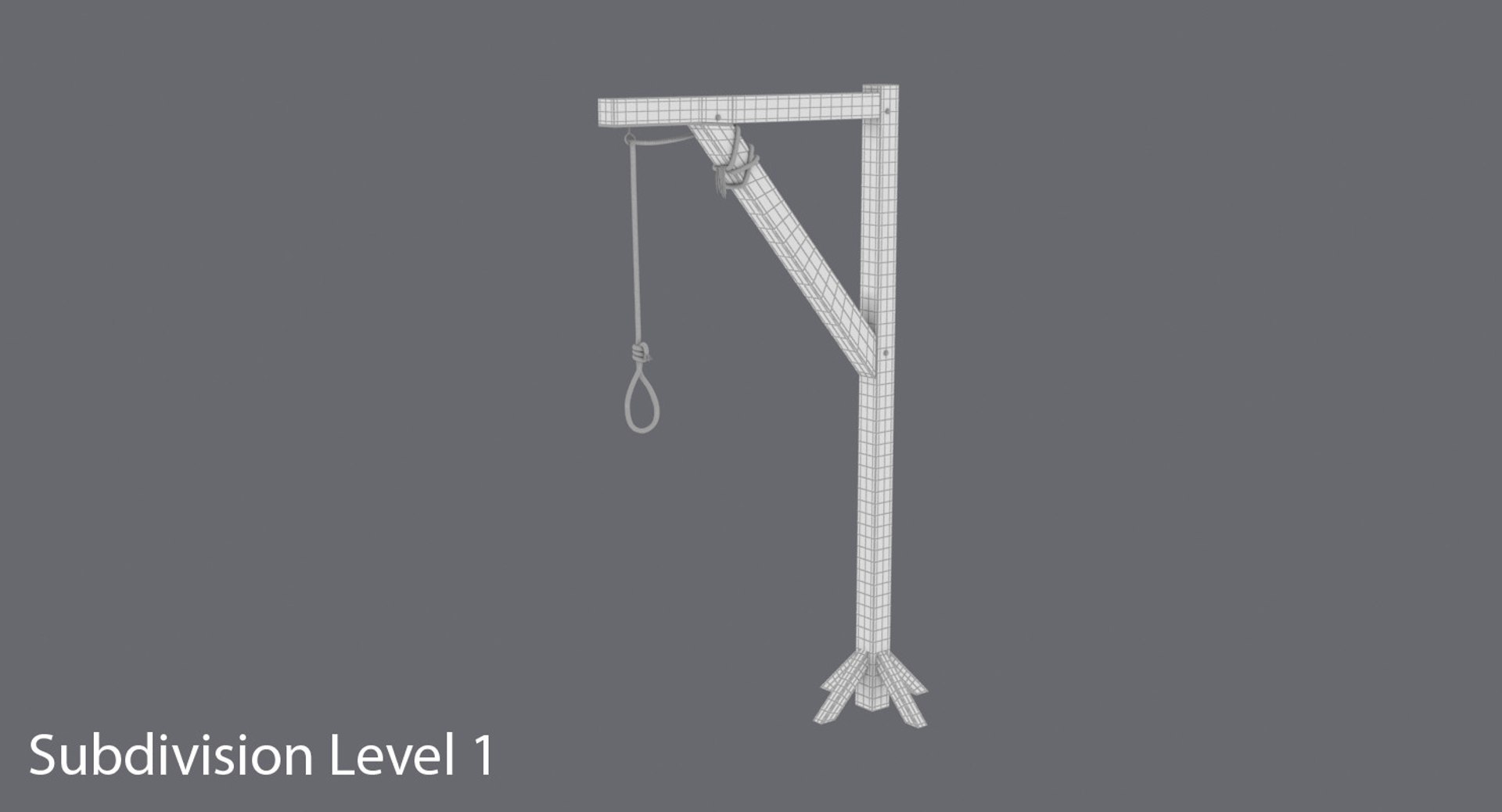 3D Gallows-pole Model - TurboSquid 1149135