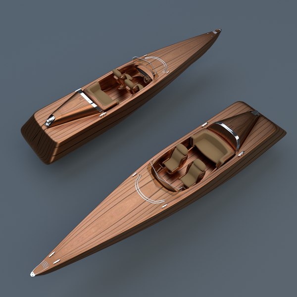 motor boat 3d blend