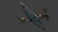 Yakovlev YAK-3 chasseur lowpoly WW2