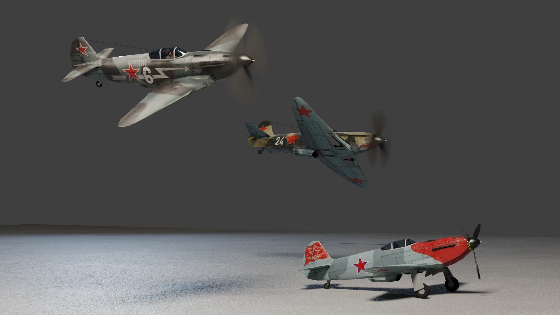 3D model Yakovlev YAK-3 lowpoly WW2 fighter https://p.turbosquid.com/ts-thumb/iR/l6LoNq/J8/preview04/jpg/1650311507/1920x1080/fit_q87/f3301799d735d1a20afa64aee4adcbbd2fb8da72/preview04.jpg