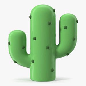 3D Cactus Emoji