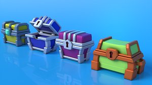 A Thousand Chest models in lowpol
