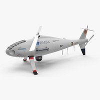 Schiebel Camcopter S100 UAV Romanian Border Police Rigged for Cinema 4D