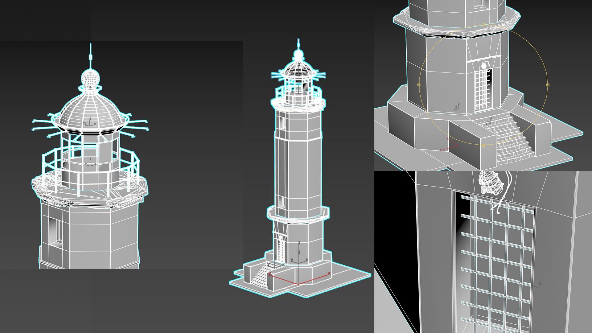 3D Abandoned Lighthouse - TurboSquid 2280942