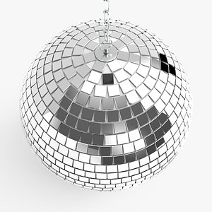 High-Poly Professional Disco Ball with Motor  Chain Assembly 3D model