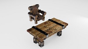 3D The Orc Tavern furniture