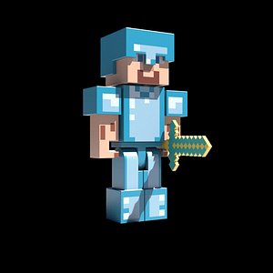 Steve in diamond armor