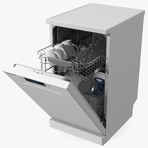 Dishwasher Samsung With Dishes