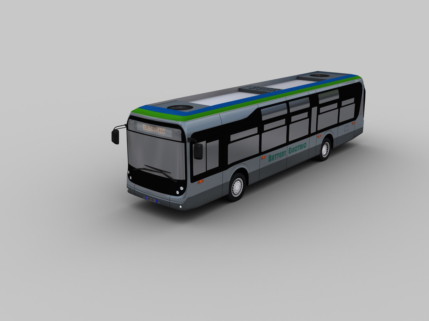 Electric Bus Pack 2 3D Model - TurboSquid 2218515