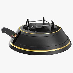 Stand for Christmas Tree Plastic Black 3D model