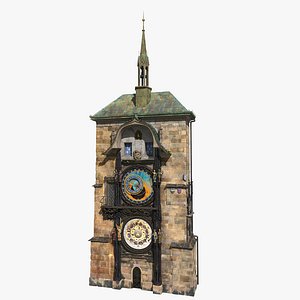 astronomical clock prague 3D model