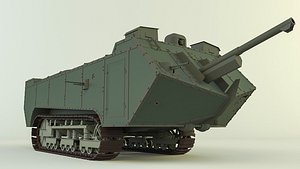Saint Chamond tank 3D model