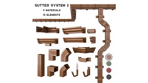 gutter set 3D model