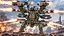 Schwerer Sci-Fi-Militärmech