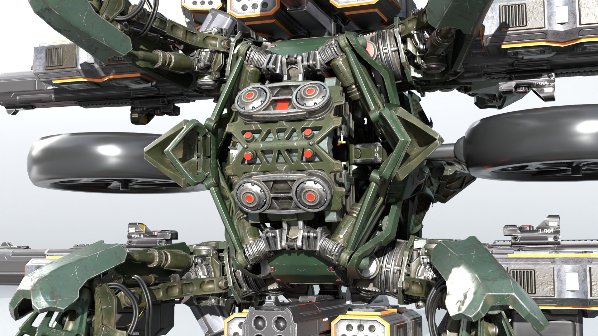 Heavy Sci-fi Military Mech model https://p.turbosquid.com/ts-thumb/iS/XmlqpN/Dt/9/png/1790098242/1920x1080/fit_q87/a9ab87262204b1ad32df73dcc98b77f8f4bed9e0/9.jpg