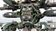 Schwerer Sci-Fi-Militärmech